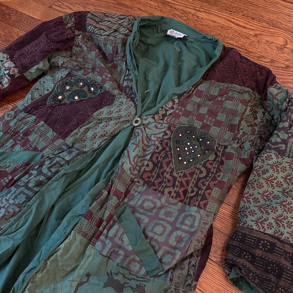 Vintage Large Patchwork Jacket - image 1